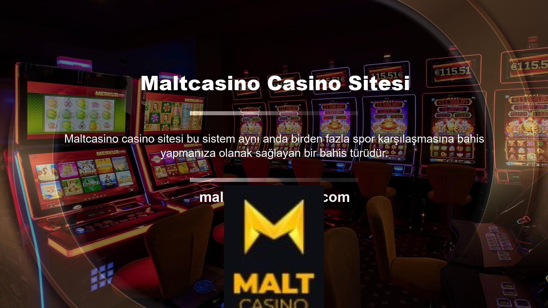 Maltcasino, casino olarak ikiye katlanan casino sitelerinden biridir