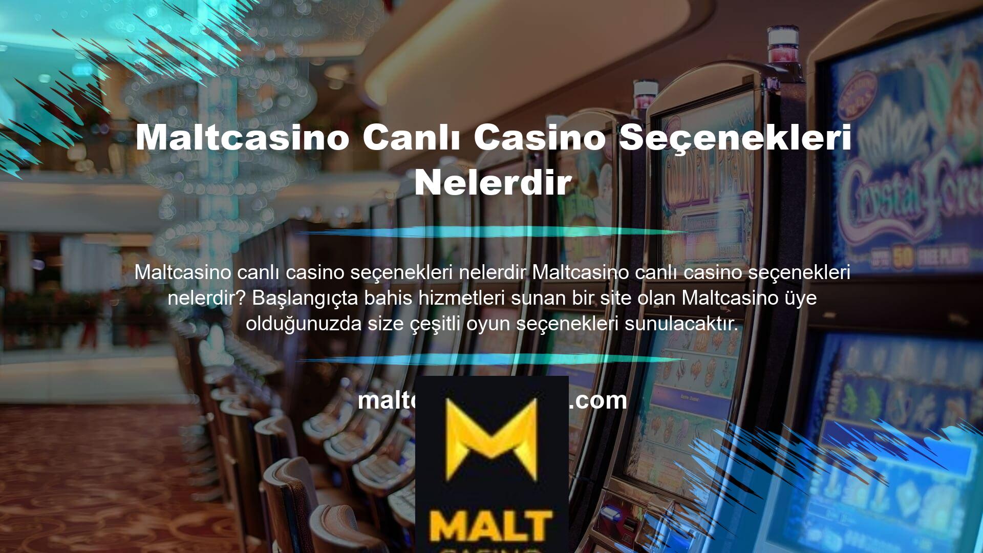 Sitede yer alan hizmet seçeneklerinin bahis seçeneklerinden başlayıp casino türüne kadar devam ettiğini görebilirsiniz