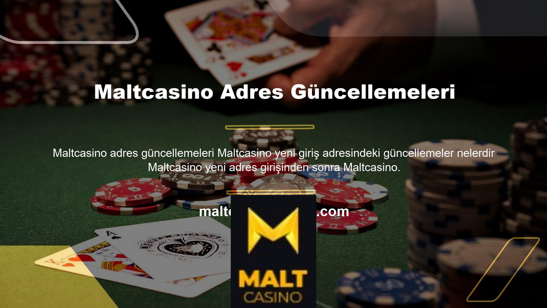 Com olarak devam eden Maltcasino ile canlı casino ve canlı bahis bölümlerinde kendini yenileyerek daha hızlı bahse girme seçeneği ile kullanıcılarına daha basit bir altyapı sunuyor